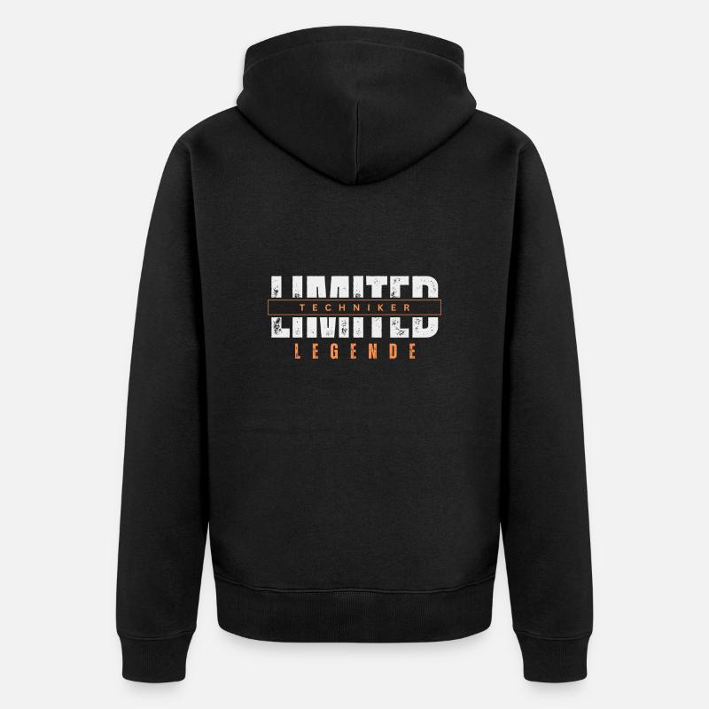 Légende de technicien limitée. - Veste à capuche bio Premium Unisexe - noir