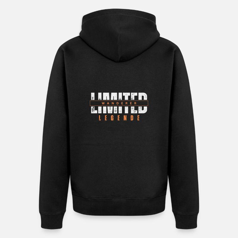 Légende Wanderer limitée. - Veste à capuche bio Premium Unisexe - noir