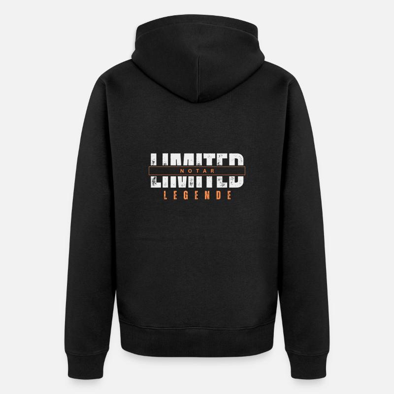 Légende notariale limitée. - Veste à capuche bio Premium Unisexe - noir