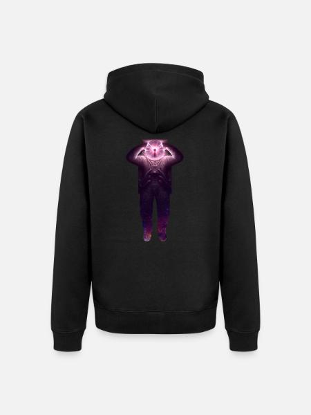 Mind blown - Unisex Premium Organic Zip Hoodie - black
