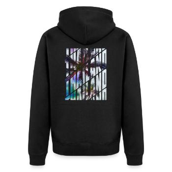 Thaïlande - Veste à capuche bio Premium Unisexe - noir - Dos - Nico (187cm)