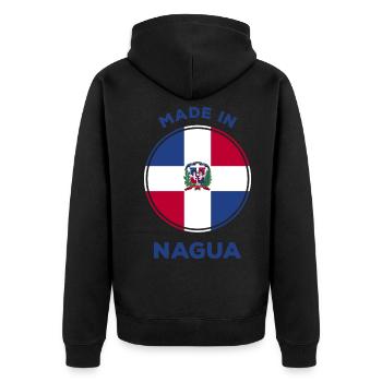 Nagua - Veste à capuche bio Premium Unisexe - noir - Dos - Nico (187cm)