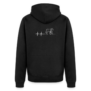 Maréchal-ferrant Horseshoer Cheval Forgeron & Cheval - Veste à capuche bio Premium Unisexe - noir - Dos - Nico (187cm)