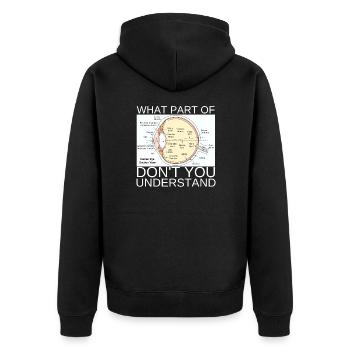 Ophthalmologist Optometrist Optometry And Optician - Unisex Premium Organic Zip Hoodie - black - Back - Nico (187cm)