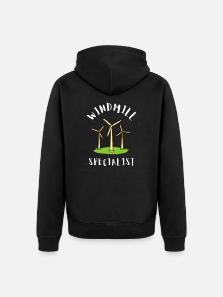 Environmental Engineer And Environmental Science - Unisex Premium Bio Zip Hoodie - Schwarz