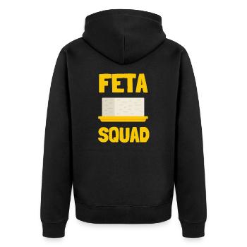 Feta Grec Feta Cheese Lover Et Greek Foodlover - Veste à capuche bio Premium Unisexe - noir - Dos - Nico (187cm)