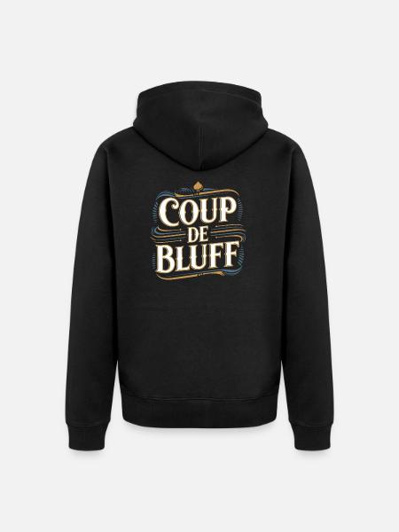 Coup de bluff - Veste à capuche bio Premium Unisexe - noir