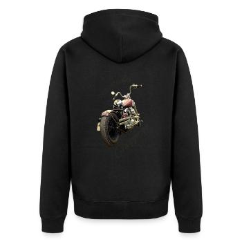 Chopper Spirit 2 - Veste à capuche bio Premium Unisexe - noir - Dos - Nico (187cm)