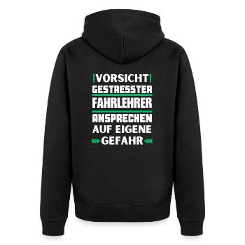 Ne parlez pas à un moniteur de conduite stressé ! - Veste à capuche bio Premium Unisexe - noir - Dos - Nico (187cm)