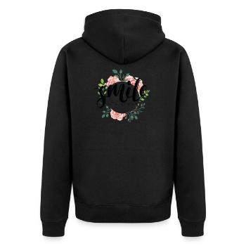 Smile it’s sunna les femmes musulmanes converties - Veste à capuche bio Premium Unisexe - noir - Dos - Nico (187cm)