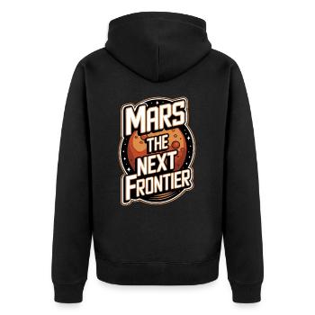 Mars Planète Planète Système Solaire - Veste à capuche bio Premium Unisexe - noir - Dos - Nico (187cm)