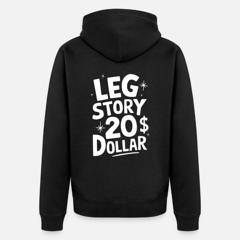 Amputation Behinderung - Unisex Premium Bio Zip Hoodie - Schwarz