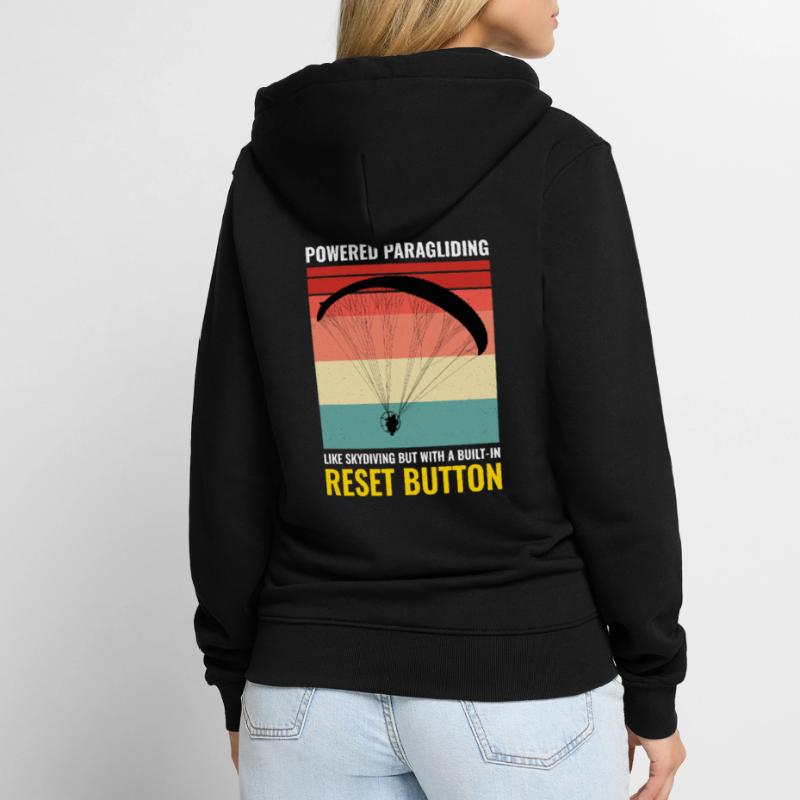 Paramotor Pilot Paramotoring Powered Paraglider Unisex Premium Organic Zip Hoodie