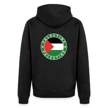 Palestine - Veste à capuche bio Premium Unisexe - noir - Dos - Nico (187cm)
