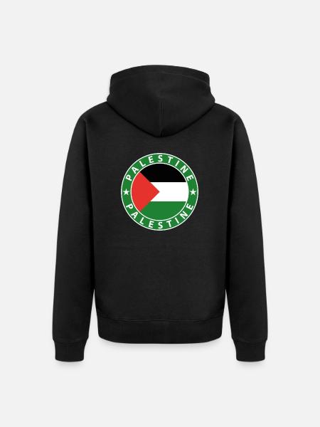 Palestine - Veste à capuche bio Premium Unisexe - noir