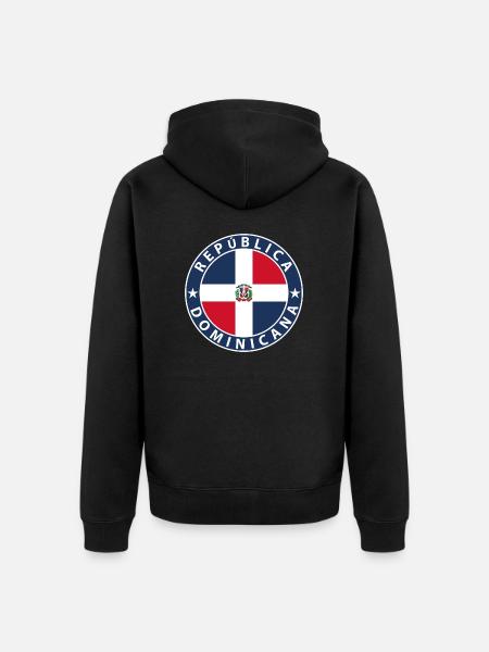 République dominicaine - Veste à capuche bio Premium Unisexe - noir