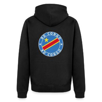 RD CONGO - Veste à capuche bio Premium Unisexe - noir - Dos - Nico (187cm)
