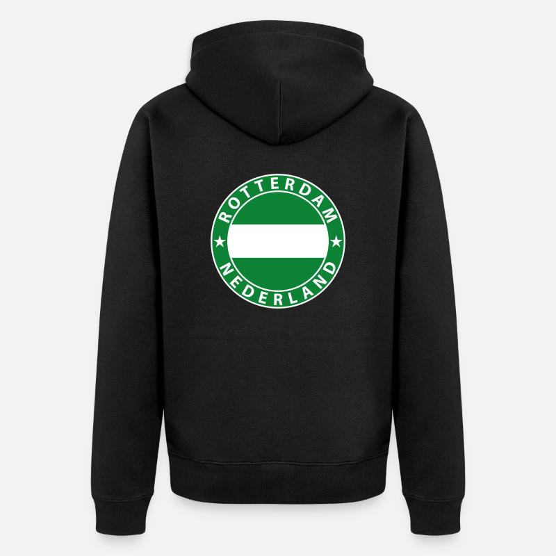 Rotterdam - Veste à capuche bio Premium Unisexe - noir