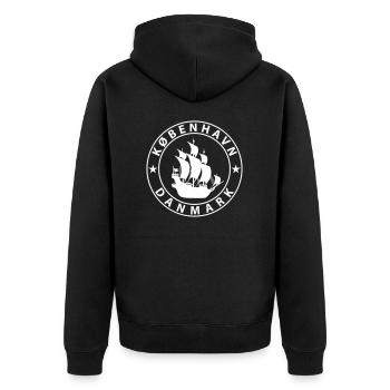 Copenhague - Veste à capuche bio Premium Unisexe - noir - Dos - Nico (187cm)