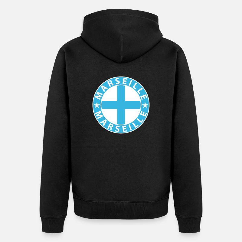 Marseille - Veste à capuche bio Premium Unisexe - noir