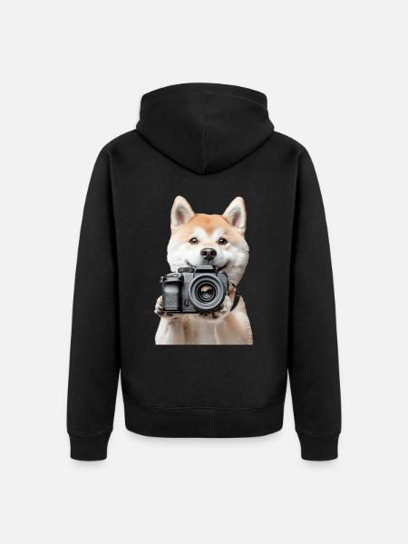 Akita - Unisex Premium Bio Zip Hoodie - Schwarz