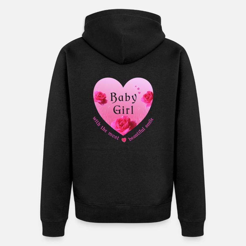 Bébé - Veste à capuche bio Premium Unisexe - noir