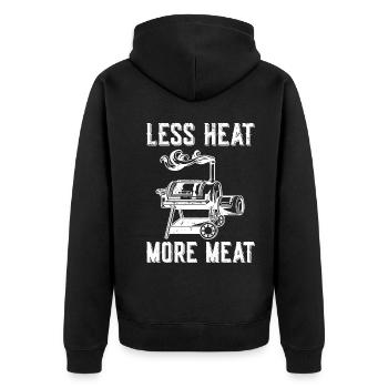 BBQ - Veste à capuche bio Premium Unisexe - noir - Dos - Nico (187cm)