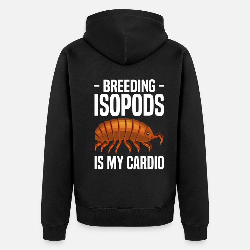 Isopoden - Unisex Premium Bio Zip Hoodie - Schwarz