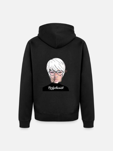 Perfectionist - Unisex Premium Bio Zip Hoodie - Schwarz