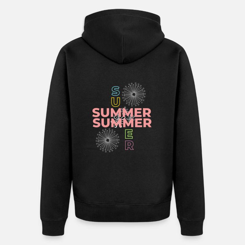 ÉTÉ ÉTÉ - Veste à capuche bio Premium Unisexe - noir