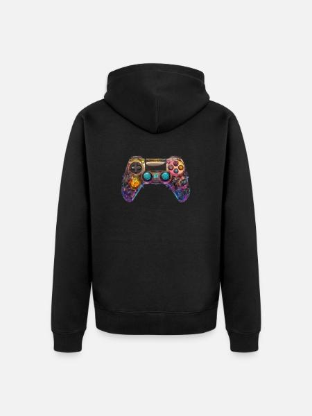 FusionX EvoGrip // Gaming Controller Art - Veste à capuche bio Premium Unisexe - noir