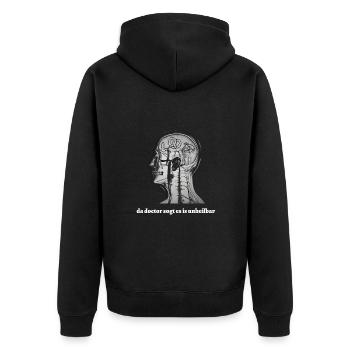 c’est incurable... Dicton bavarois - Veste à capuche bio Premium Unisexe - noir - Dos - Nico (187cm)