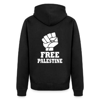 Free palestine - Veste à capuche bio Premium Unisexe - noir - Dos - Nico (187cm)