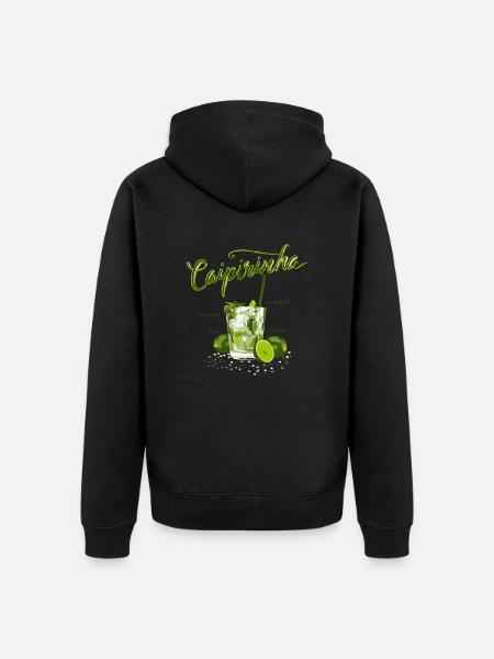 CAIPIRINHA - Unisex Premium Bio Zip Hoodie - Schwarz