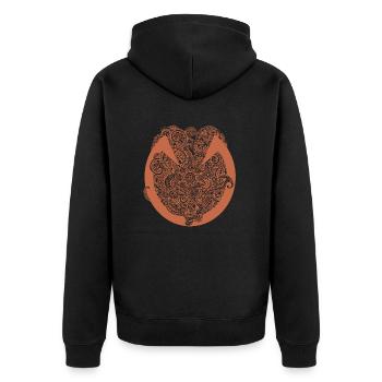 Cheval - Veste à capuche bio Premium Unisexe - noir - Dos - Nico (187cm)