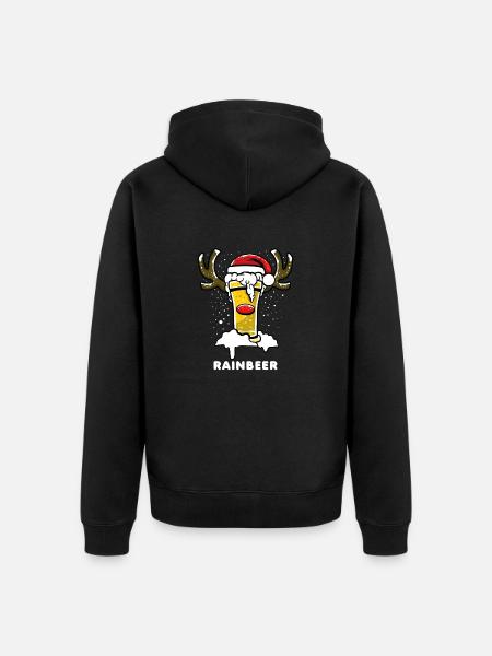 CHRISTMAS BEER 3 - Unisex Premium Bio Zip Hoodie - Schwarz