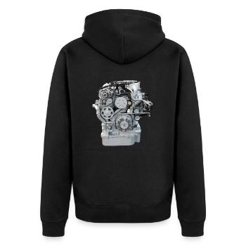 Mécanicien de tournevis moteur Client - Veste à capuche bio Premium Unisexe - noir - Dos - Nico (187cm)