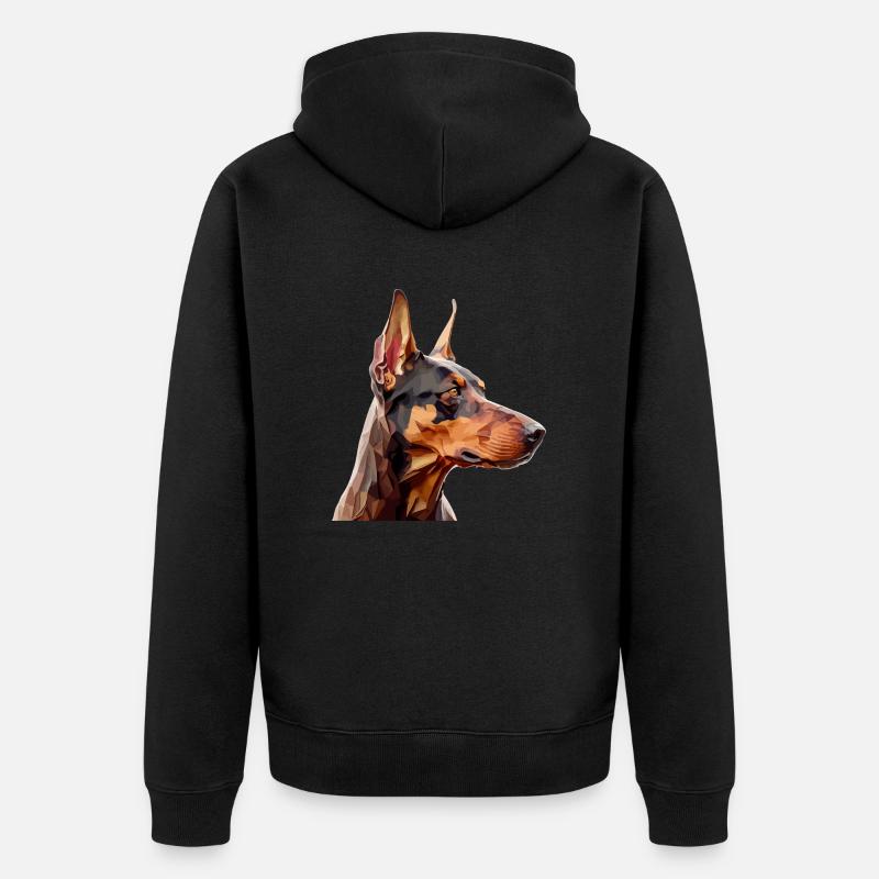 Le doberman - Veste à capuche bio Premium Unisexe - noir