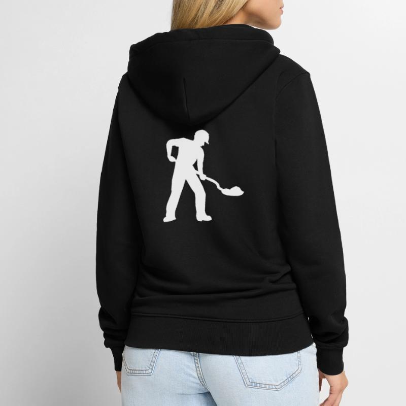 Construction worker construction site Unisex Premium Organic Zip Hoodie