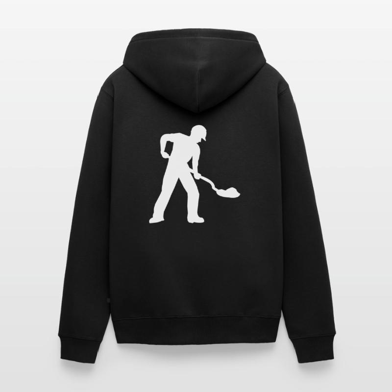Construction worker construction site Unisex Premium Organic Zip Hoodie