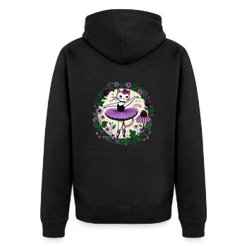 Mignon Kitty Ballerine - Veste à capuche bio Premium Unisexe - noir - Dos - Nico (187cm)