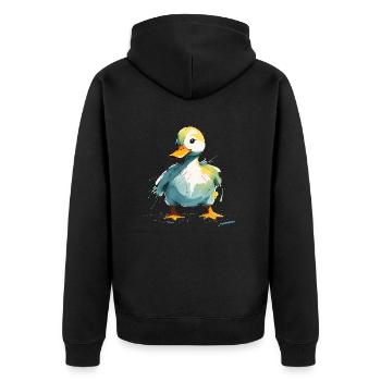 Canard - Veste à capuche bio Premium Unisexe - noir - Dos - Nico (187cm)