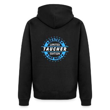 Best diver in the world - Unisex Premium Organic Zip Hoodie - black - Back - Nico (187cm)