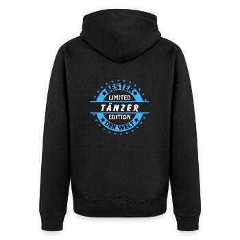 Bester Tänzer der Welt - Unisex Premium Bio Zip Hoodie - Schwarz - Hinten - Nico (187cm)