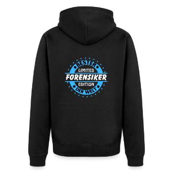 Meilleur médecin légiste au monde - Veste à capuche bio Premium Unisexe - noir - Dos - Nico (187cm)