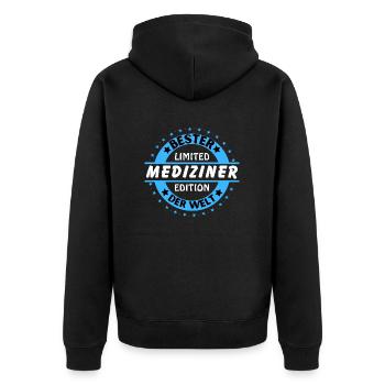 Meilleur médecin du monde - Veste à capuche bio Premium Unisexe - noir - Dos - Nico (187cm)