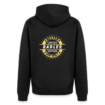 Best cyclist in the world - Unisex Premium Organic Zip Hoodie - black - Back - Nico (187cm)