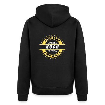 Meilleur chef du monde - Veste à capuche bio Premium Unisexe - noir - Dos - Nico (187cm)