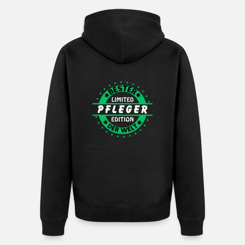 Meilleur soignant au monde - Veste à capuche bio Premium Unisexe - noir