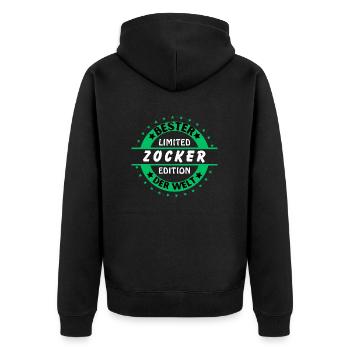 Meilleur joueur du monde - Veste à capuche bio Premium Unisexe - noir - Dos - Nico (187cm)